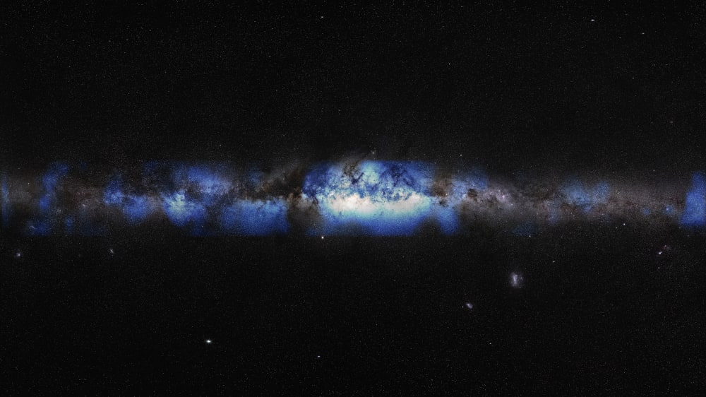 Droga Mleczna widziana dzięki neutrinom (wizja artystyczna)
