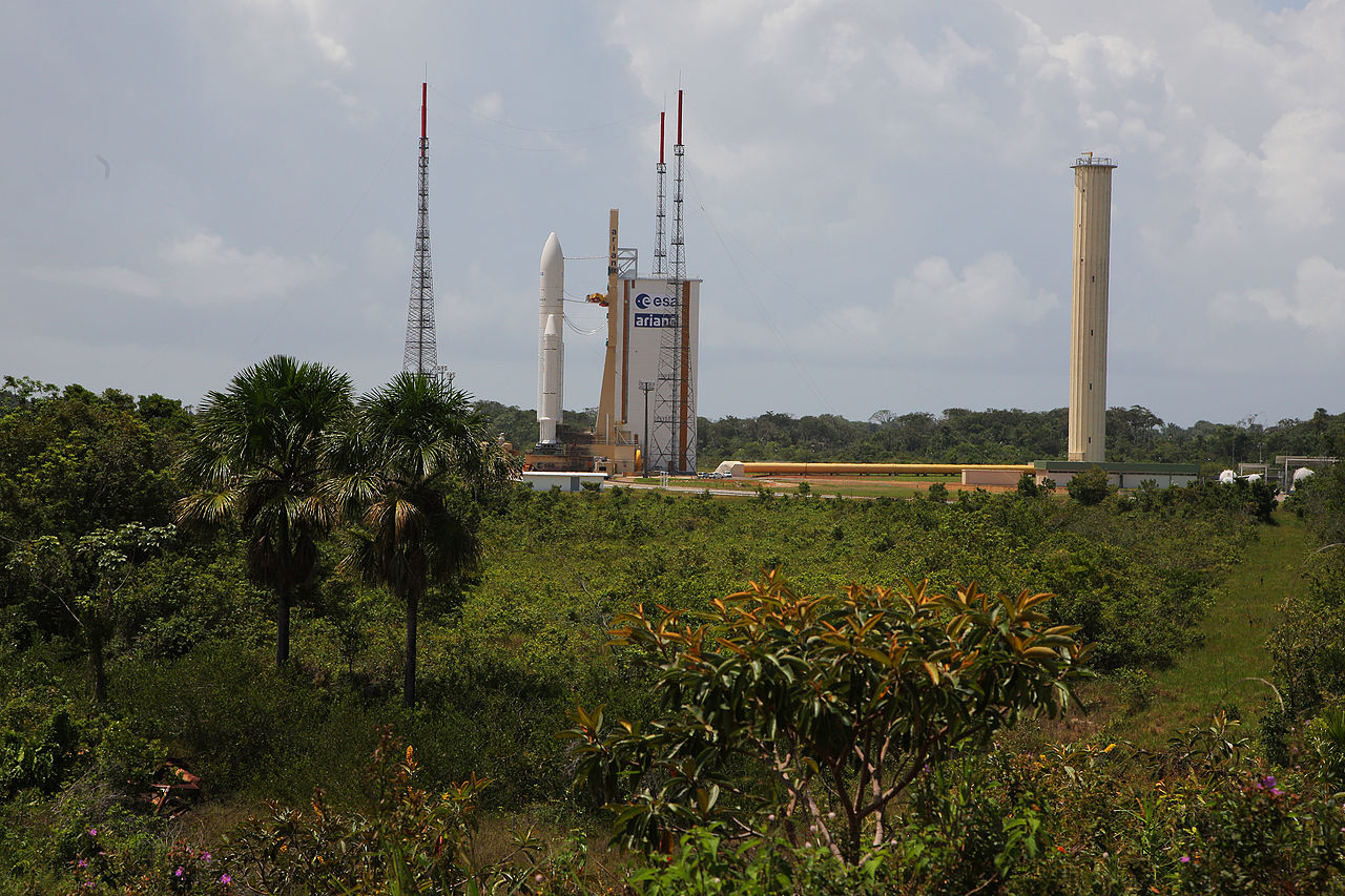 Kosmodrom Kourou  - stanowisko startowe rakiety Ariane 5.