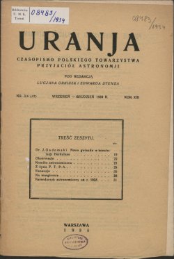 Urania nr 3-4/1934 (Uranja nr 3-4/1934)