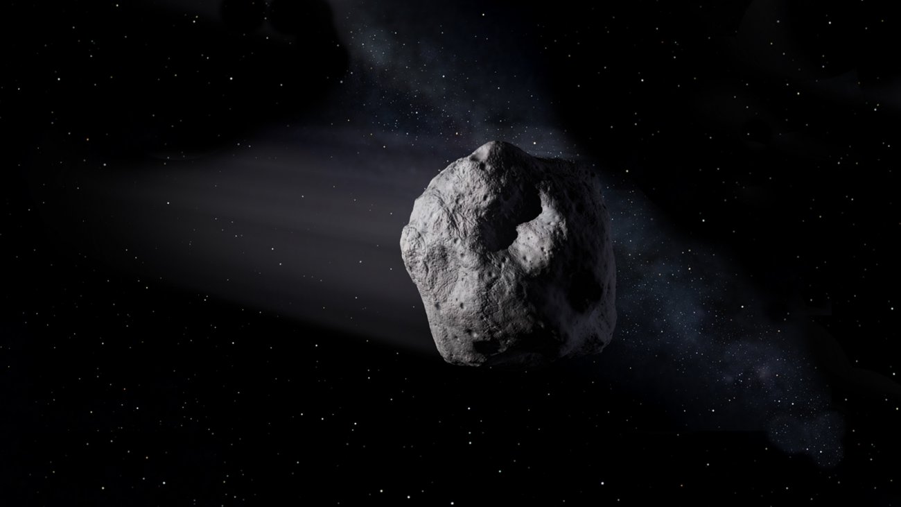 Asteroida z grupy NEA - wizja artystyczna