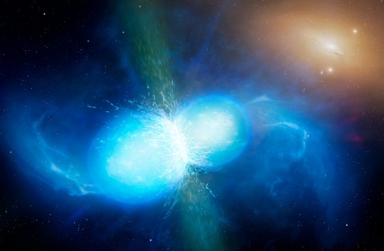 połączenie się dwóch gwiazd neutronowych