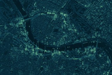  Obraz satelitarny miasta w wysokiej rozdzielczości. Źródło: ICEYE
