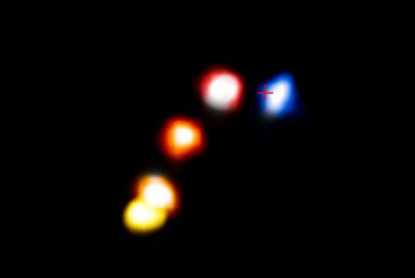 Ruch obiektu G2 na złożeniu obrazów z teleskopu VLT (ESO)