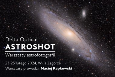 Grafika warsztatów ASTROSHOT 2024, Źródło: Delta Optical Polska