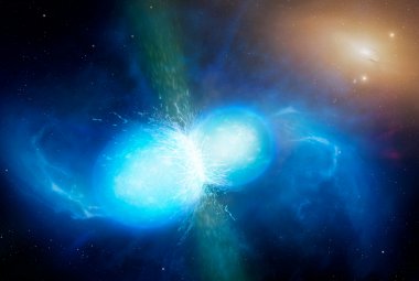 połączenie się dwóch gwiazd neutronowych