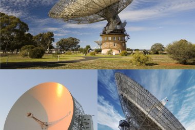 Radioteleskopy Parkes, Lovell Telescope, Effelsberg